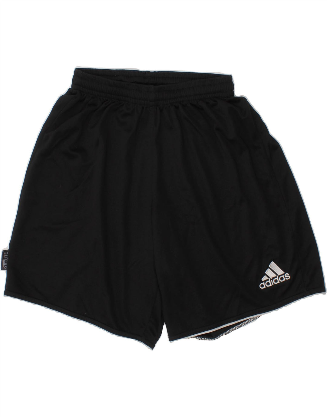 ADIDAS Boys Sport Shorts 7-8 Years Small Black Polyester Vintage Adidas and Second-Hand Adidas from Messina Hembry 