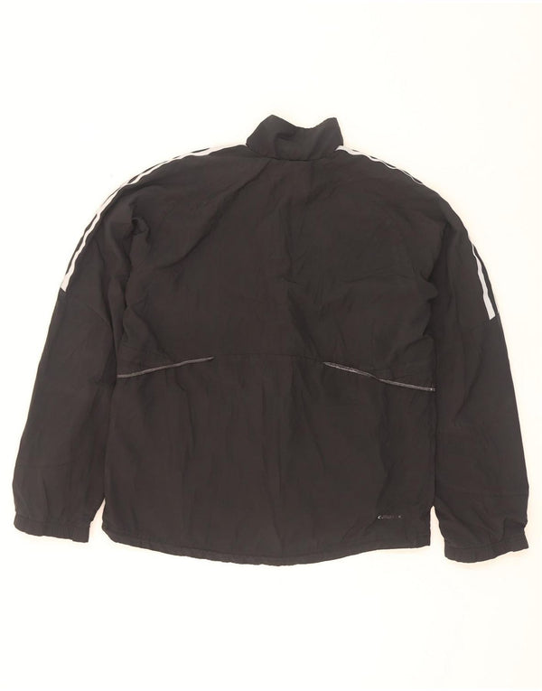 Giacca da ginnastica Adidas Climalite da uomo piccola nera
