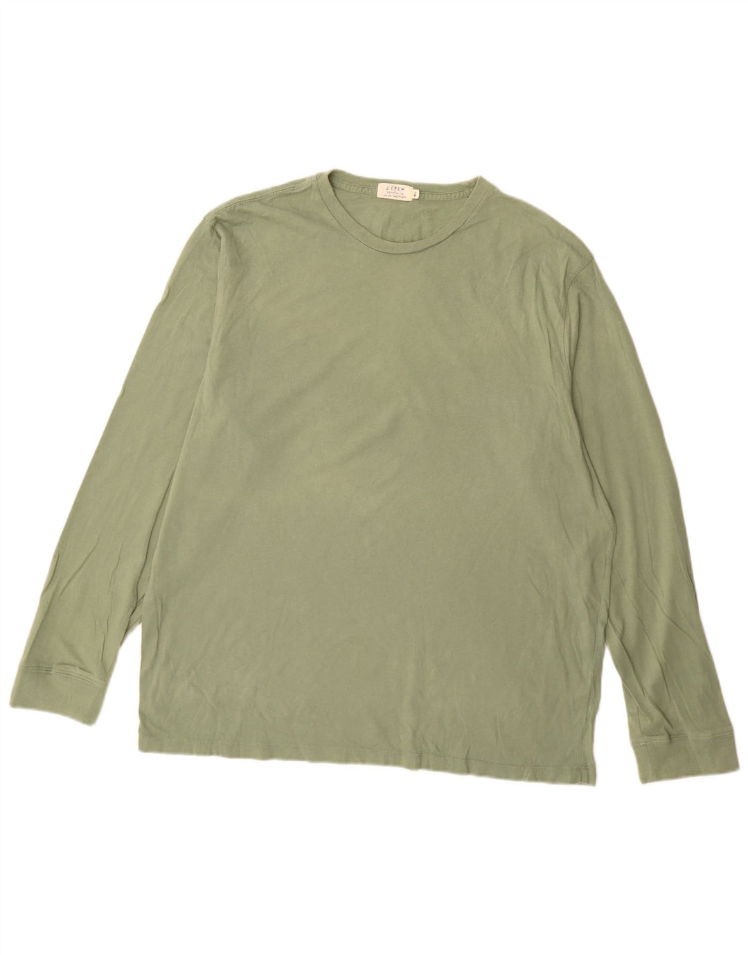 J. CREW Maglia da uomo a maniche lunghe spezzata XL verde