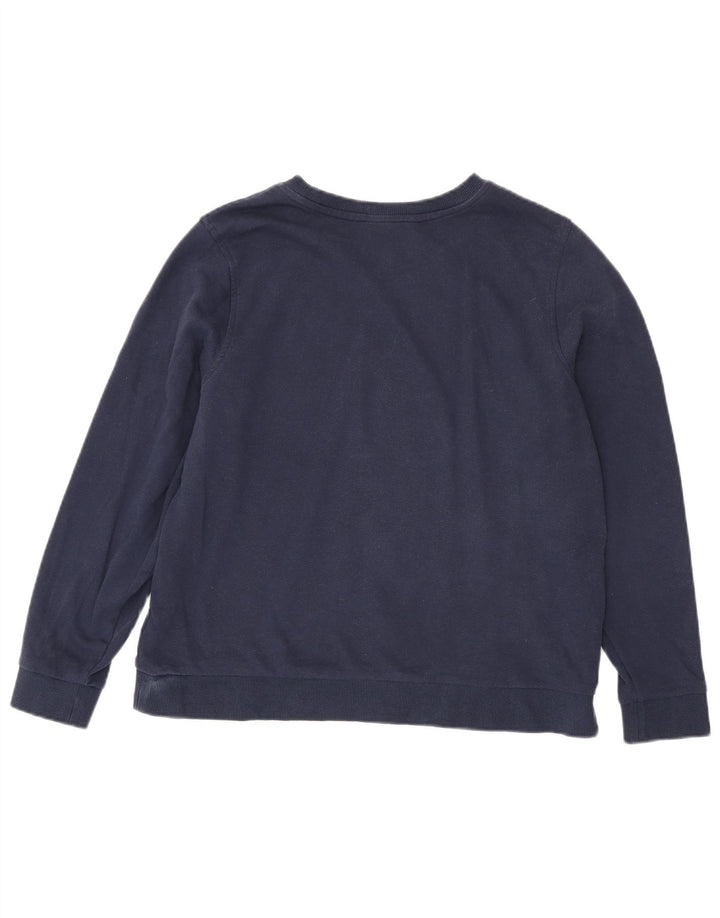 Felpa da donna Marks & Spencer UK 16 grande cotone blu navy