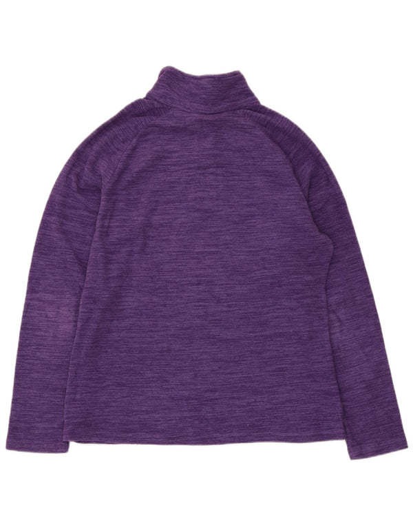 Maglione in pile da donna con collo e zip Mountain Warehouse UK 14 Large Purple Flecked