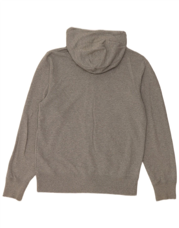 Maglione con cappuccio e zip da uomo NIKE piccolo in cotone chiazzato grigio