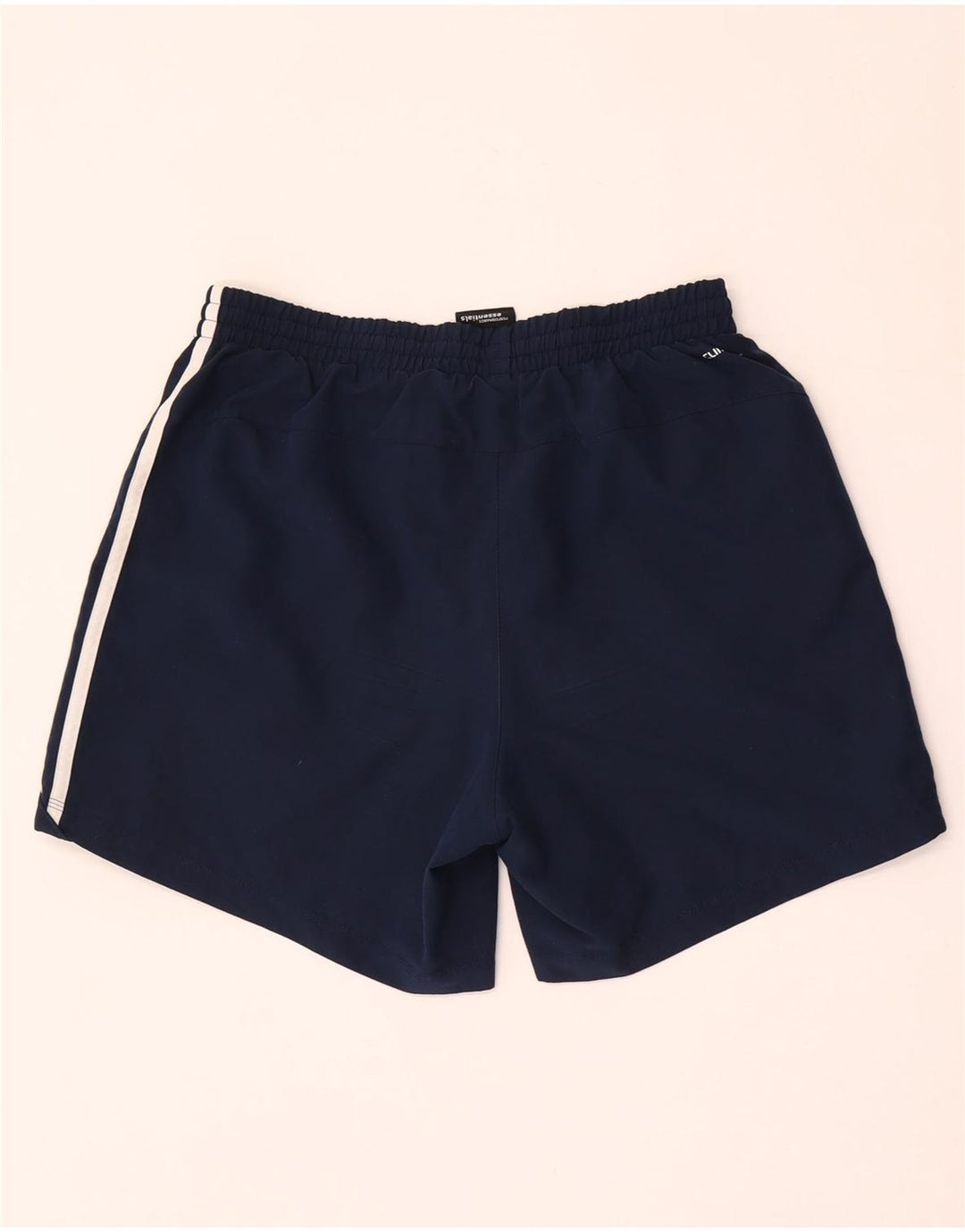 Pantaloncini sportivi Adidas Climalite da uomo medi in poliestere blu navy