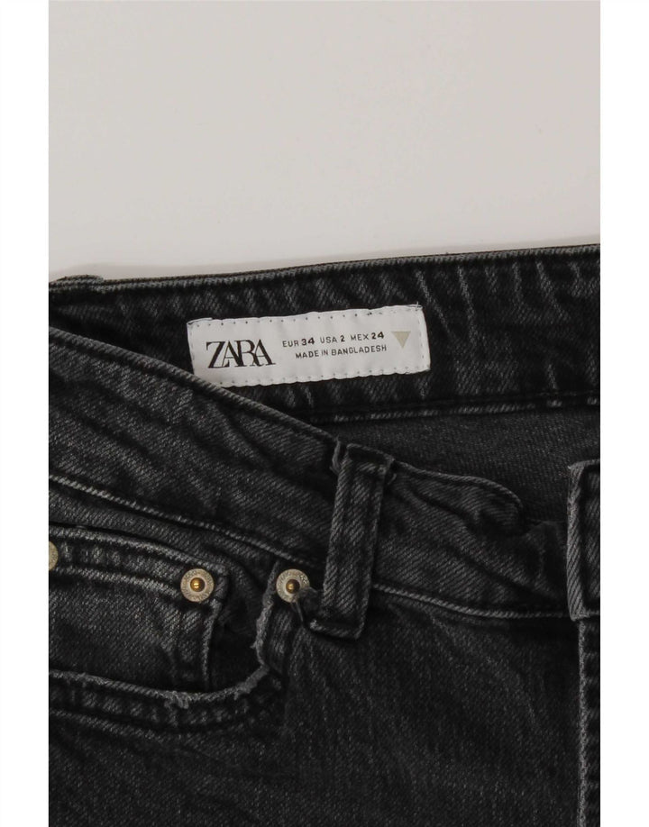 Jeans dritti da donna Zara EU 34 2XS W24 L28 Grigio