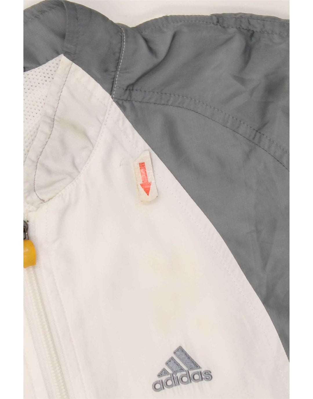 Giacca da tuta da donna Adidas UK 10 Small Grey Colourblock