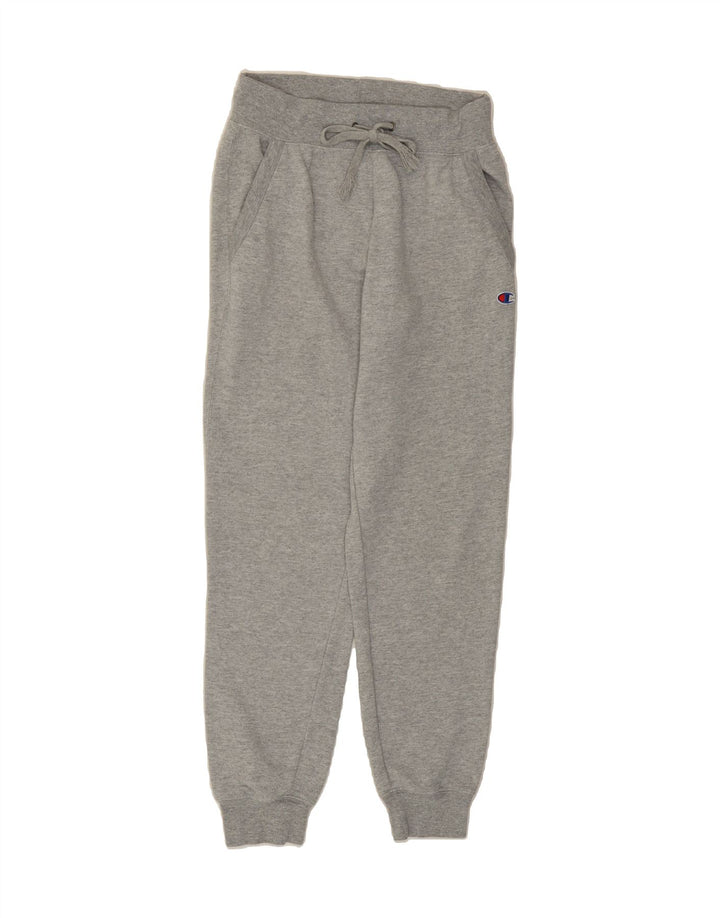 CHAMPION Womens Tracksuit Trousers Joggers UK 8 Small Grey Polyester Vintage Champion and Second-Hand Champion from Messina Hembry 