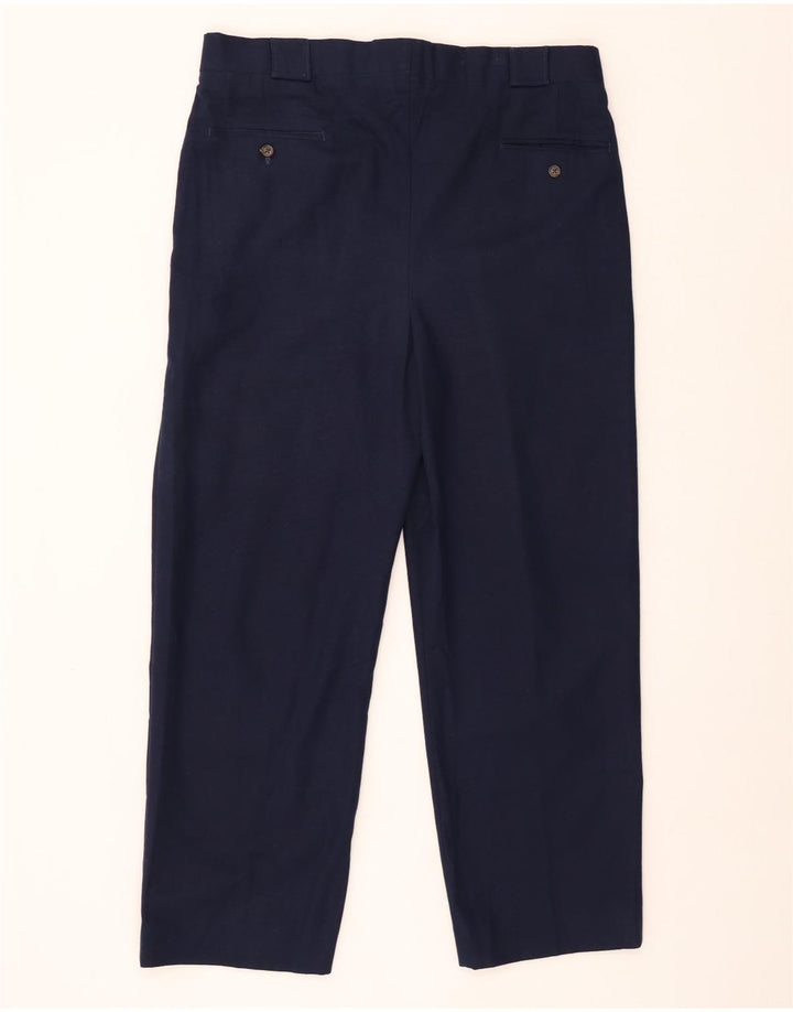 TOMMY HILFIGER Pantaloni chino con pegging da uomo W38 L29 Blu navy