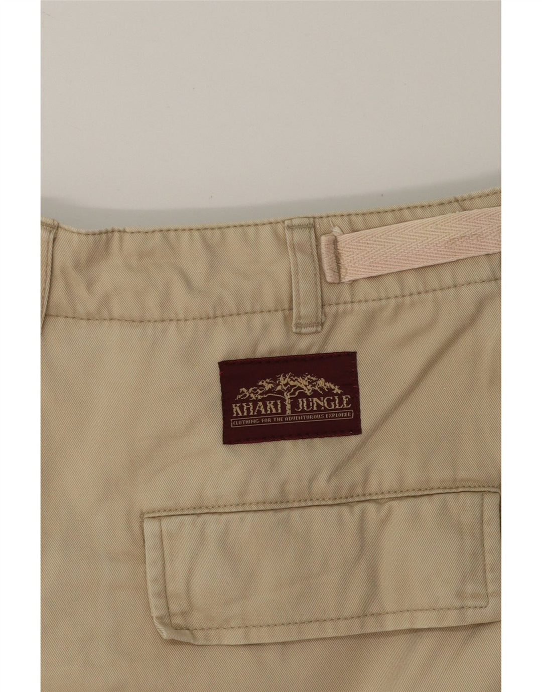 VINTAGE Mens Cargo Shorts W34 Large  Beige Cotton Vintage Vintage and Second-Hand Vintage from Messina Hembry 