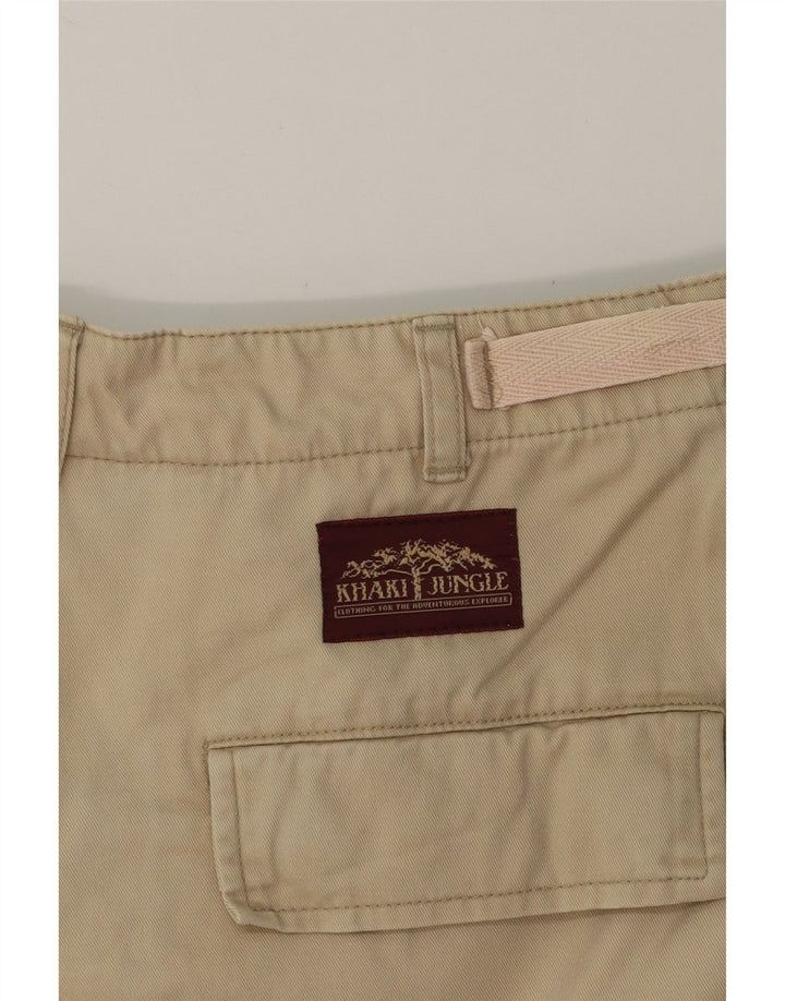 VINTAGE Mens Cargo Shorts W34 Large  Beige Cotton Vintage Vintage and Second-Hand Vintage from Messina Hembry 