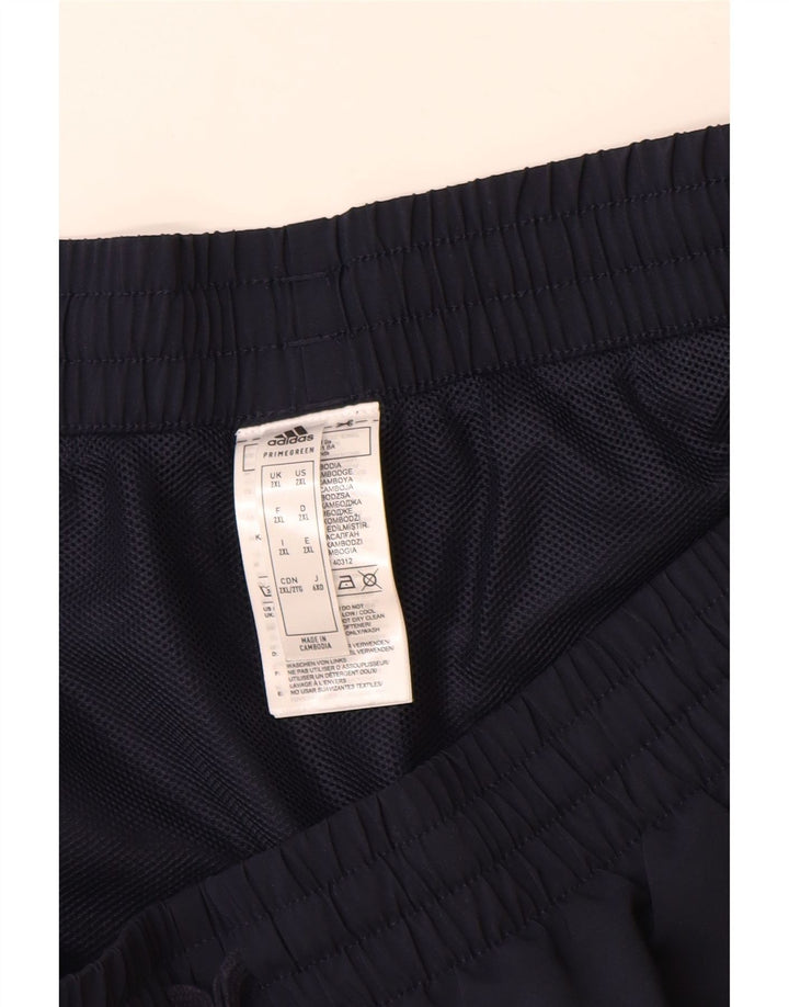 Pantaloncini sportivi da uomo Adidas 2XL poliestere blu navy
