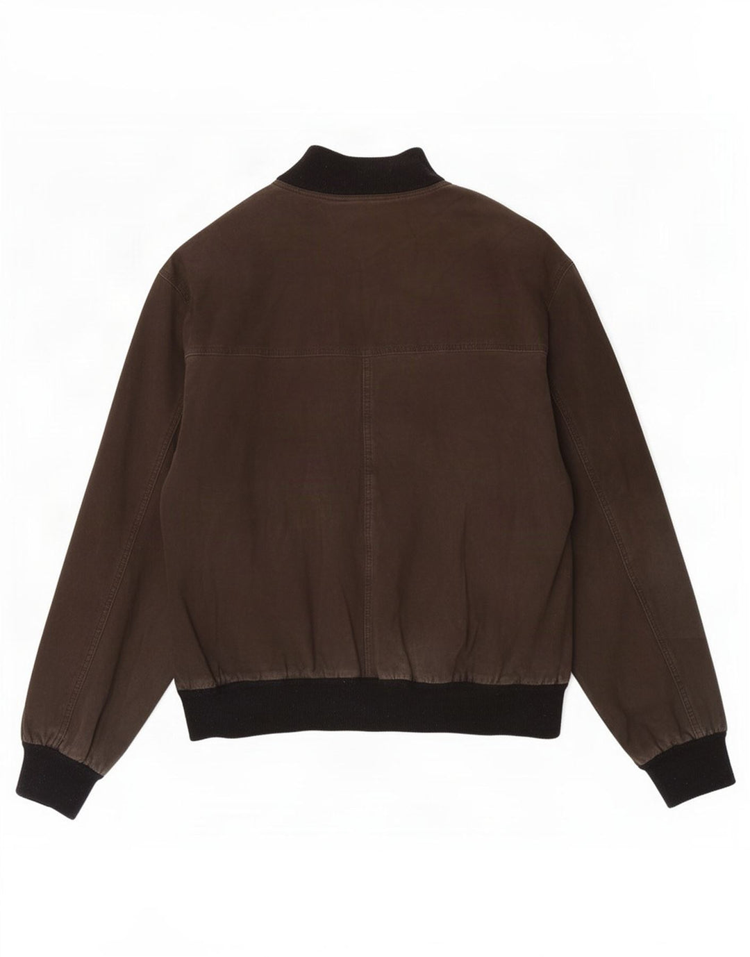 Giubbotto bomber in pelle scamosciata vintage da uomo UK 40 grande color kaki