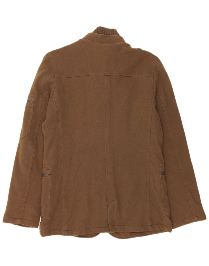 Giacca a vento da uomo Zara UK 38 cotone kaki medio