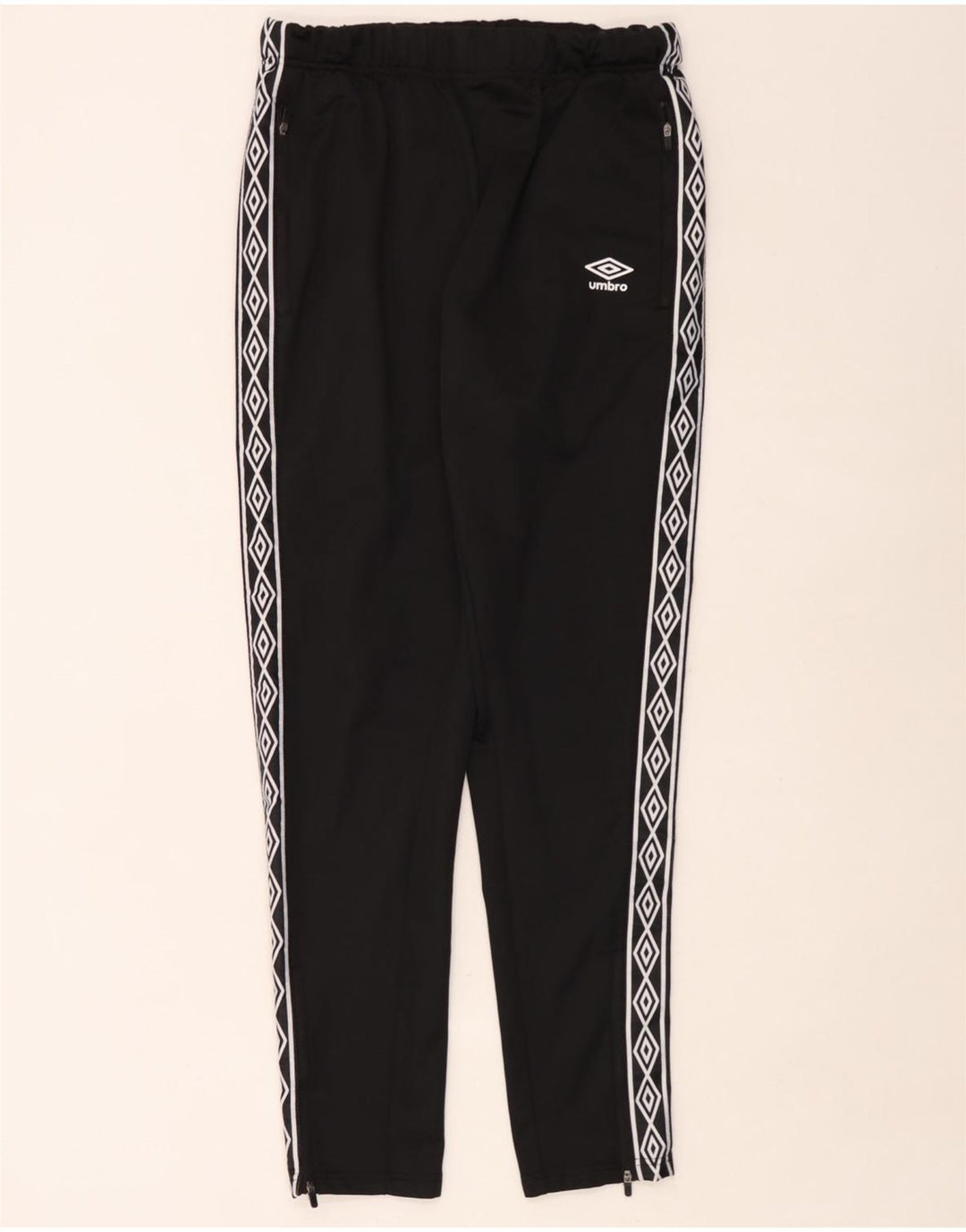 Pantaloni da tuta grafici da uomo Umbro grandi in poliestere nero