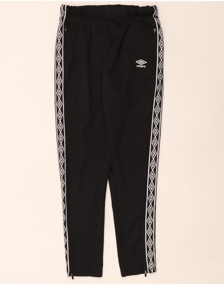 Pantaloni da tuta grafici da uomo Umbro grandi in poliestere nero