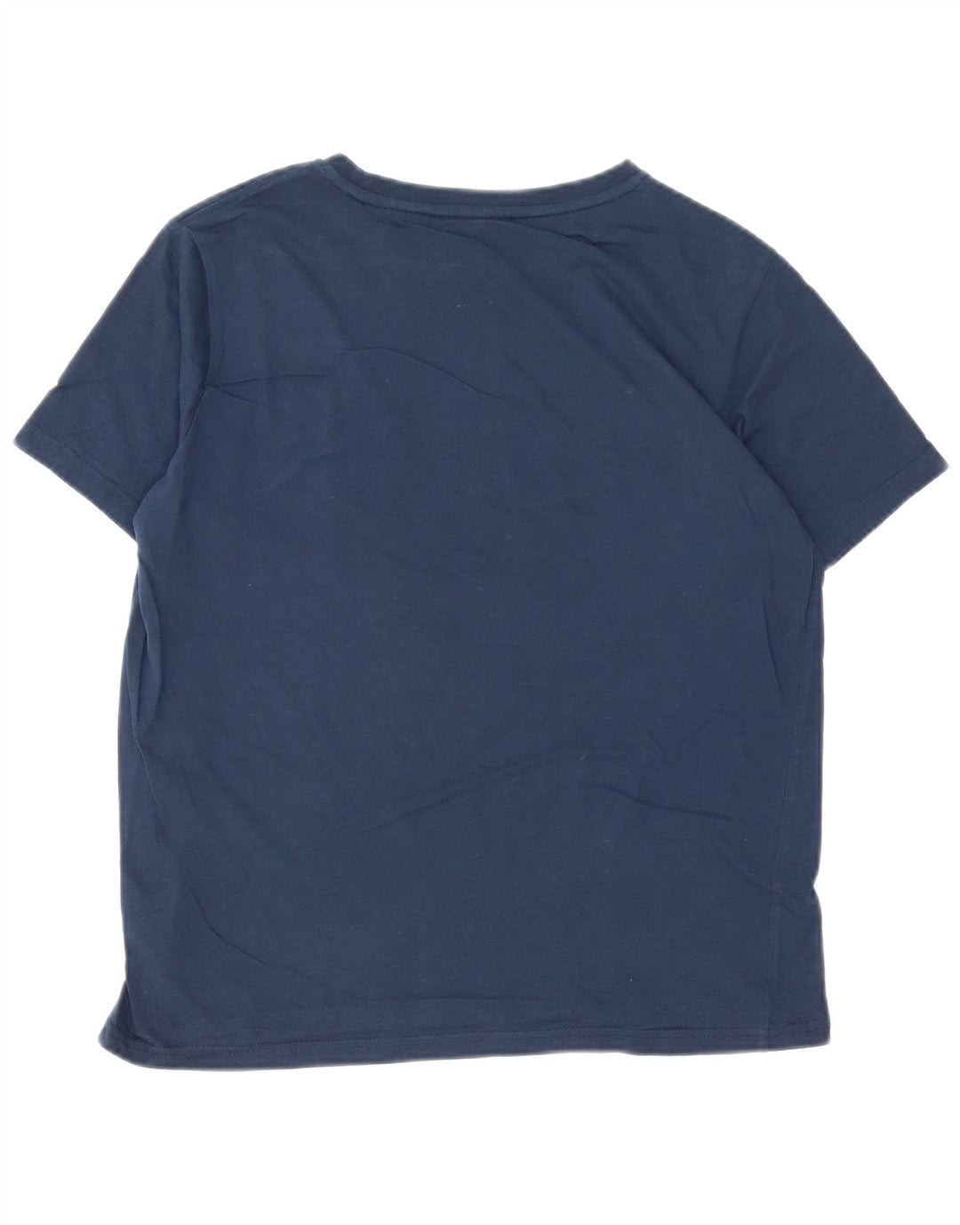 T-shirt grafica da uomo Bear Top piccola in cotone blu navy