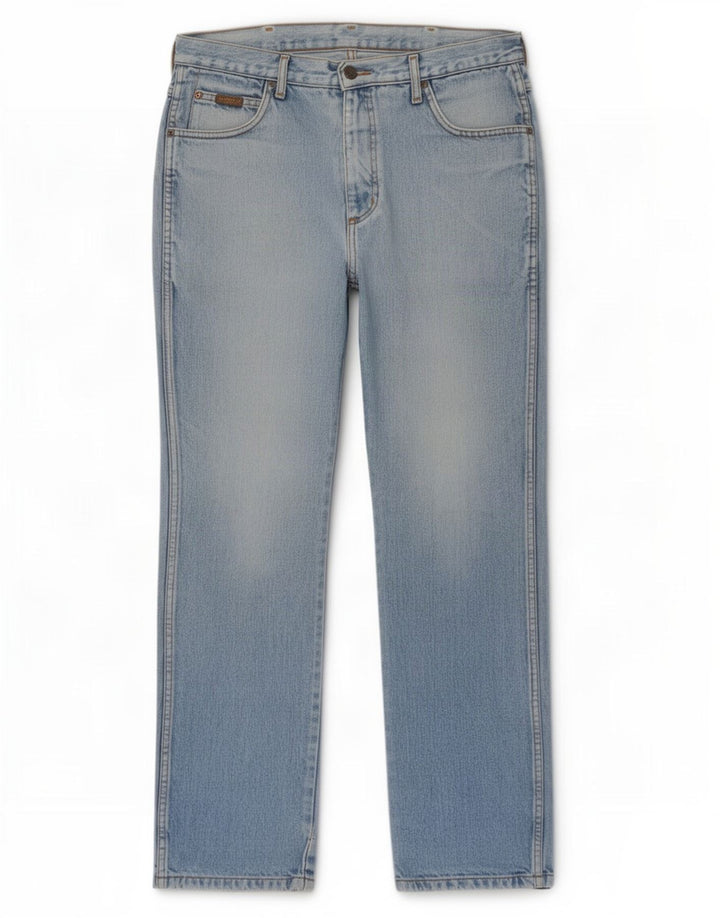 Jeans dritti Wrangler Texas da donna W34 L32 cotone blu