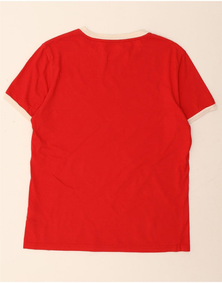 TOMMY HILFIGER Mens Graphic T-Shirt Top Medium Red Cotton Vintage Tommy Hilfiger and Second-Hand Tommy Hilfiger from Messina Hembry 