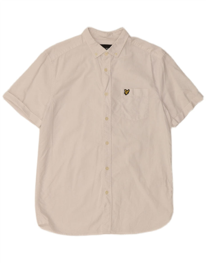 Camicia a maniche corte da uomo LYLE & SCOTT in cotone bianco medio