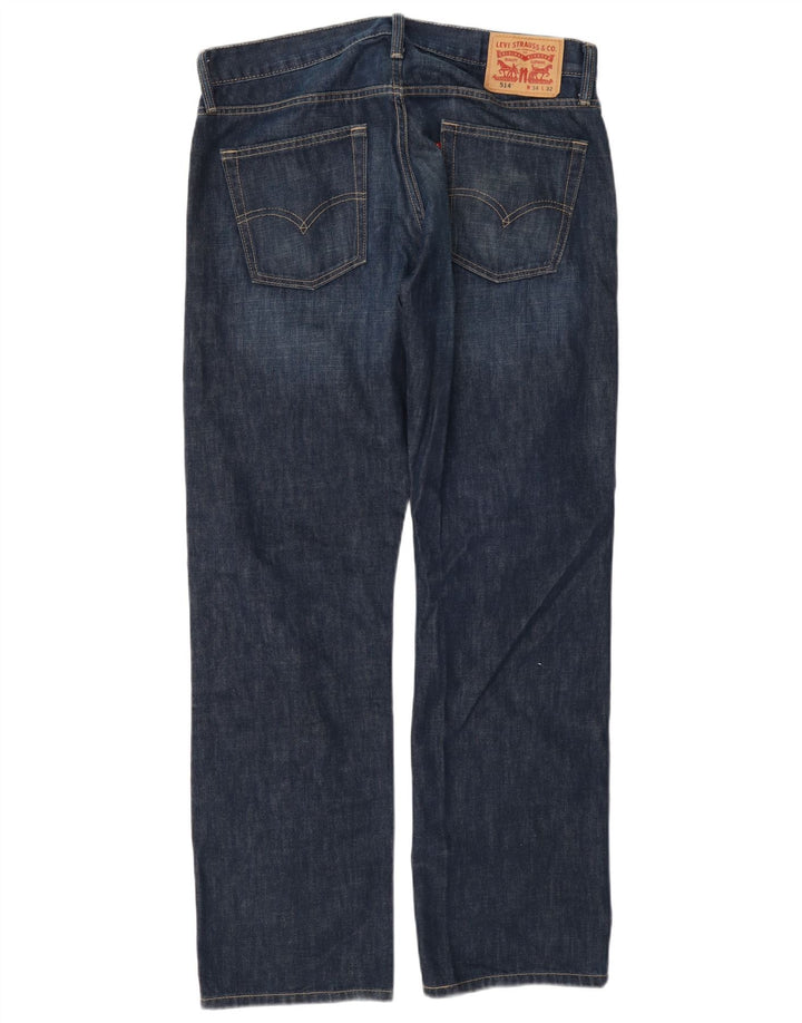 Levi's Uomo 514 Jeans dritti W34 L32 Cotone blu navy