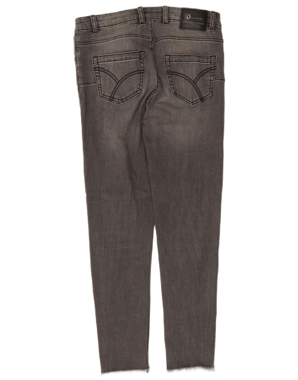 Jeans skinny corti da donna di Dack IT 46 Large W30 L25 cotone grigio