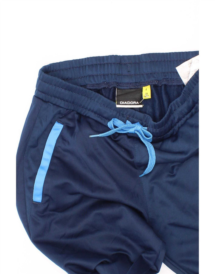 Pantaloni Tuta Bambino Diadora Joggers 9-10 Anni Blu Navy Poliestere