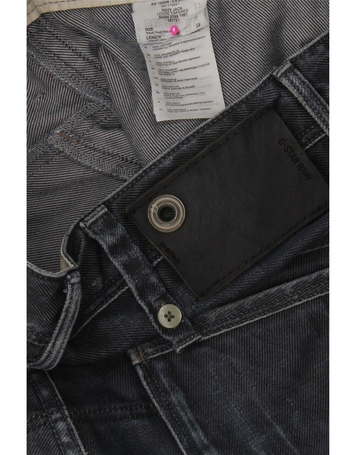 Pantaloncini di jeans da uomo G-Star W31 cotone blu navy medio