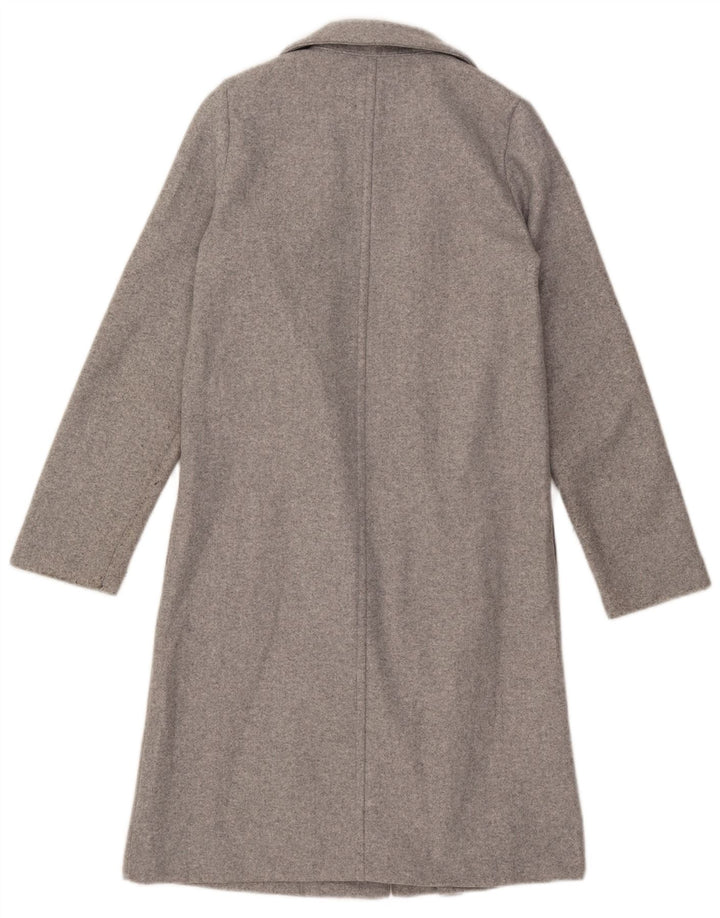 Soprabito aperto da donna Zara UK 10 piccolo poliestere grigio