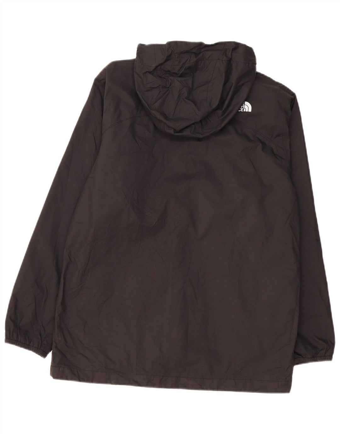 THE NORTH FACE Giacca antipioggia con cappuccio per ragazzi 11-12 anni Large in poliestere nero