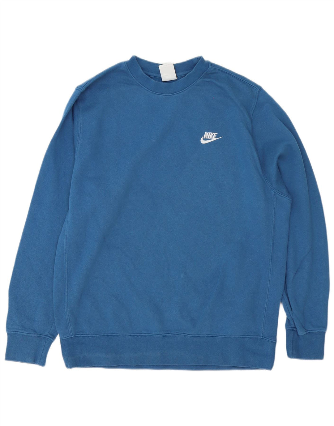 Felpa Nike Uomo Maglione Large Blu Cotone