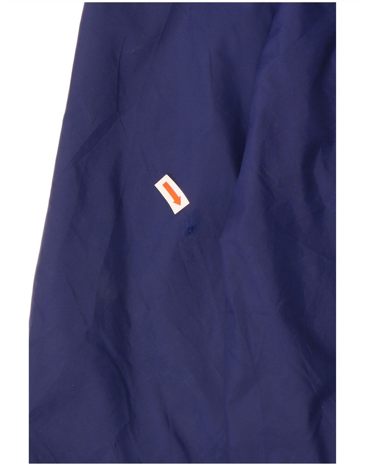 Giacca antipioggia con cappuccio Adidas da ragazzo 13-14 anni in poliestere blu navy