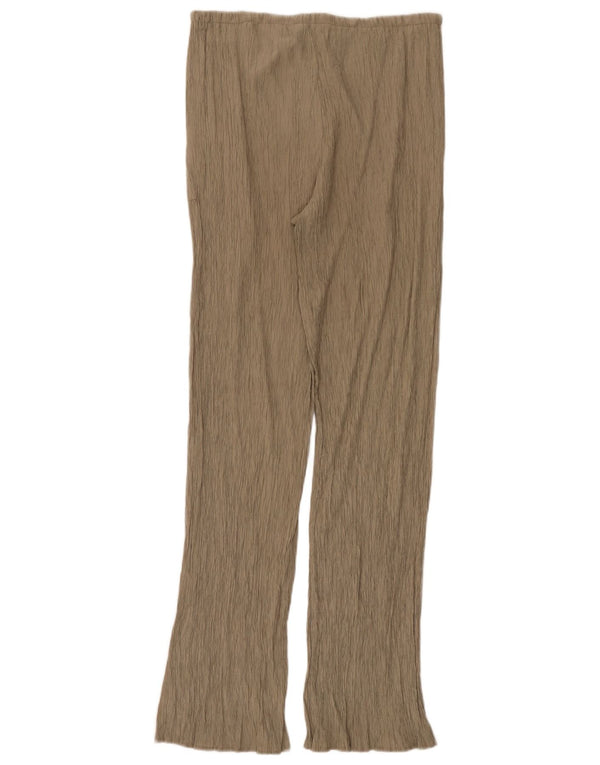 Pantaloni casual svasati da donna Zara medi W28 L32 viscosa beige