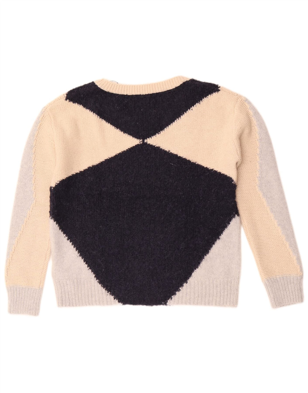 Massimo Dutti Maglione da donna con scollo a barchetta UK 10 piccolo multicolore