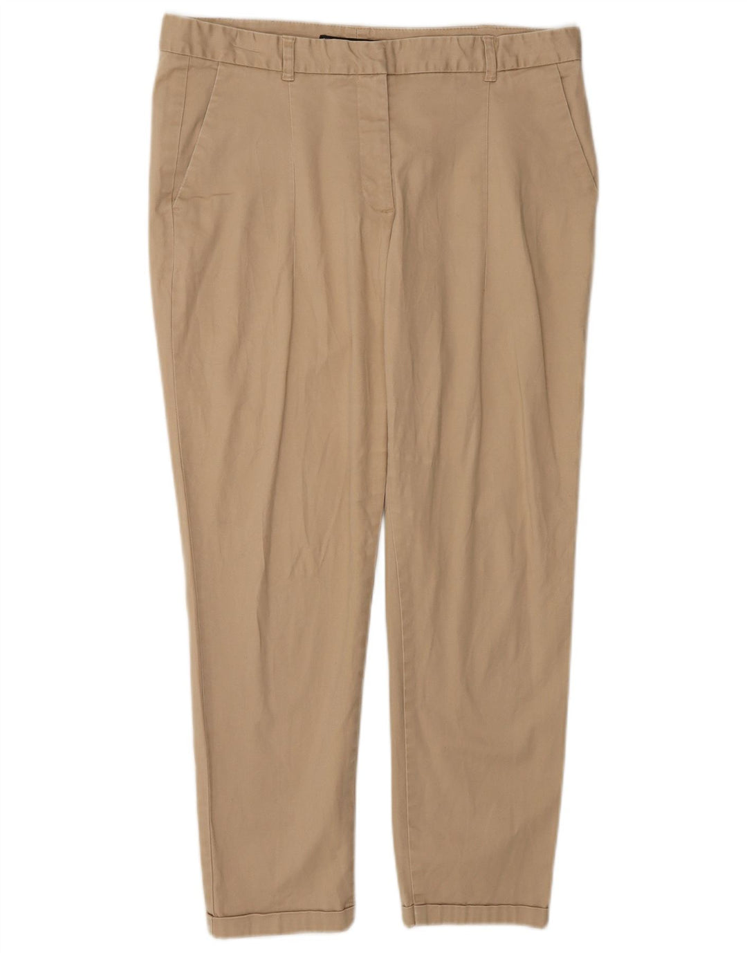 Pantaloni chino slim da donna Zara EU 40 medi W30 L25 Beige
