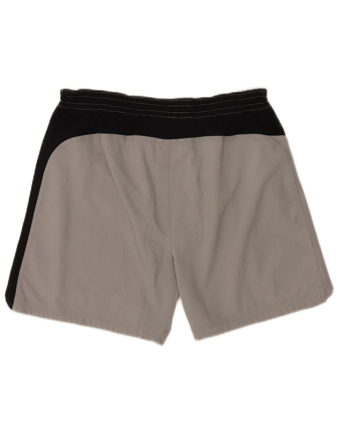 Pantaloncini sportivi Nike da uomo in poliestere color block grigio medio