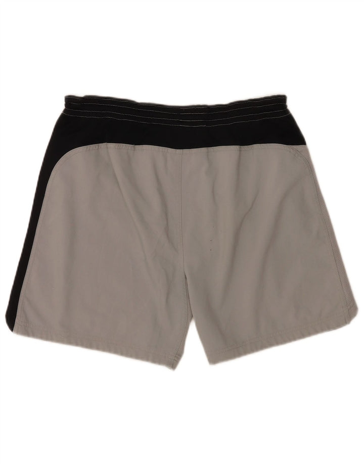Pantaloncini sportivi Nike da uomo in poliestere color block grigio medio