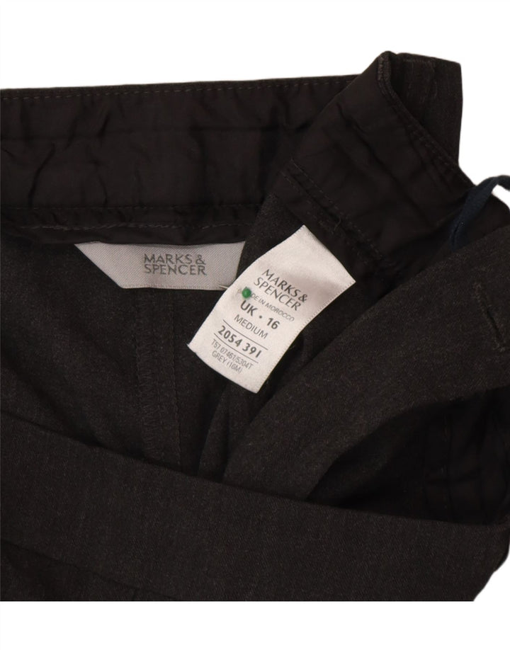 Pantaloni casual Bootcut da donna Marks & Spencer UK 16 Large W34 L30 Grigio