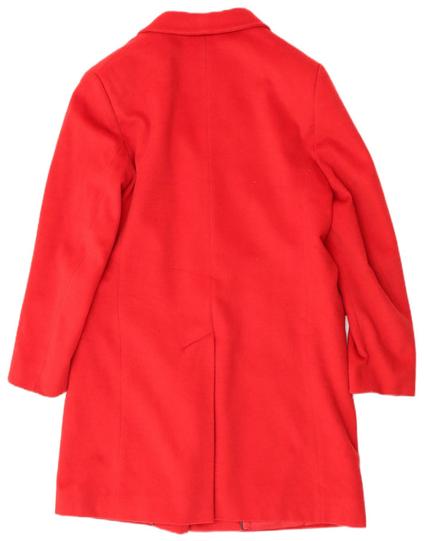 Cappotto da donna Burberry UK 14 grande classico in lana rossa