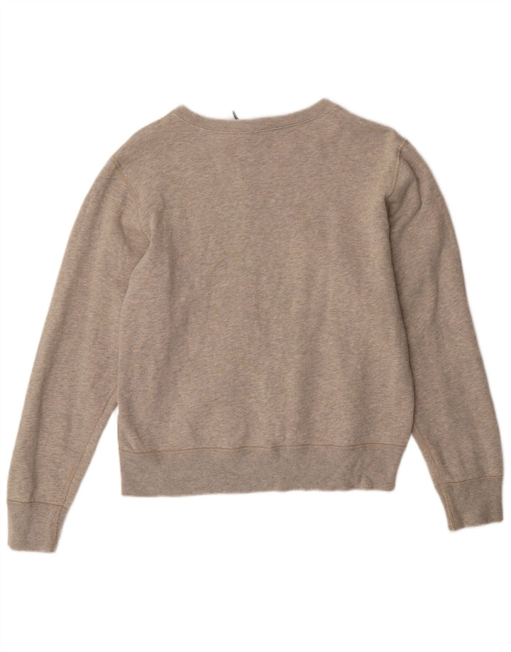 POLO RALPH LAUREN Felpa con grafica da donna Maglione UK 16 Large Grigio Cotone