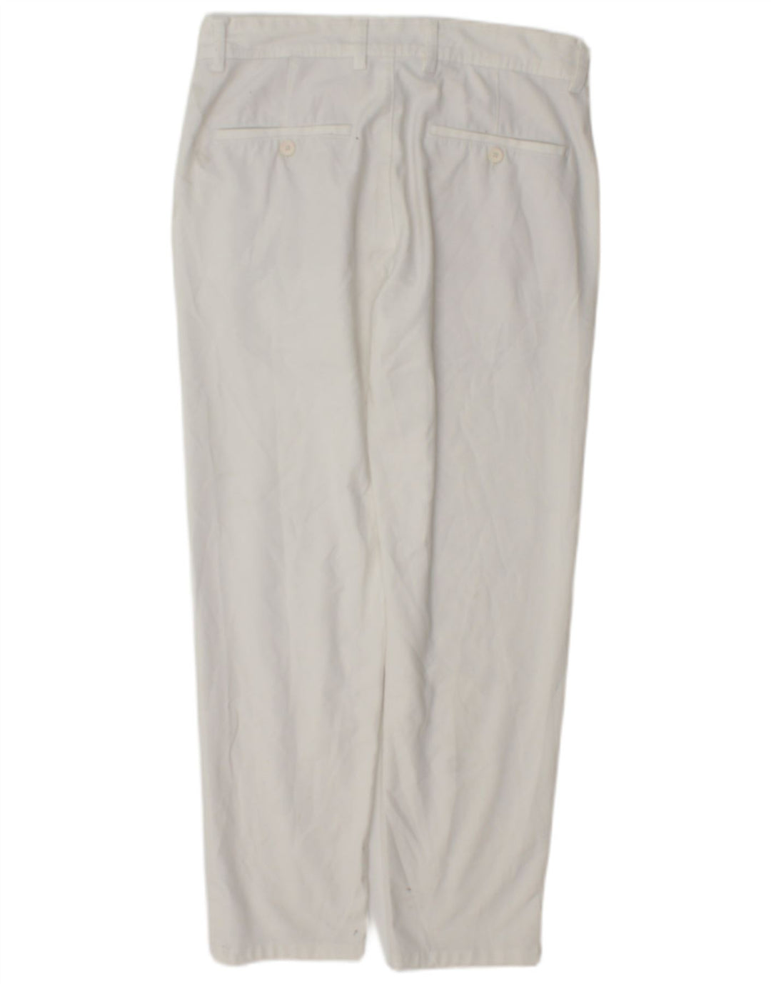 Pantaloni chino slim da uomo Zara EU 38 Small W30 L28 poliestere bianco