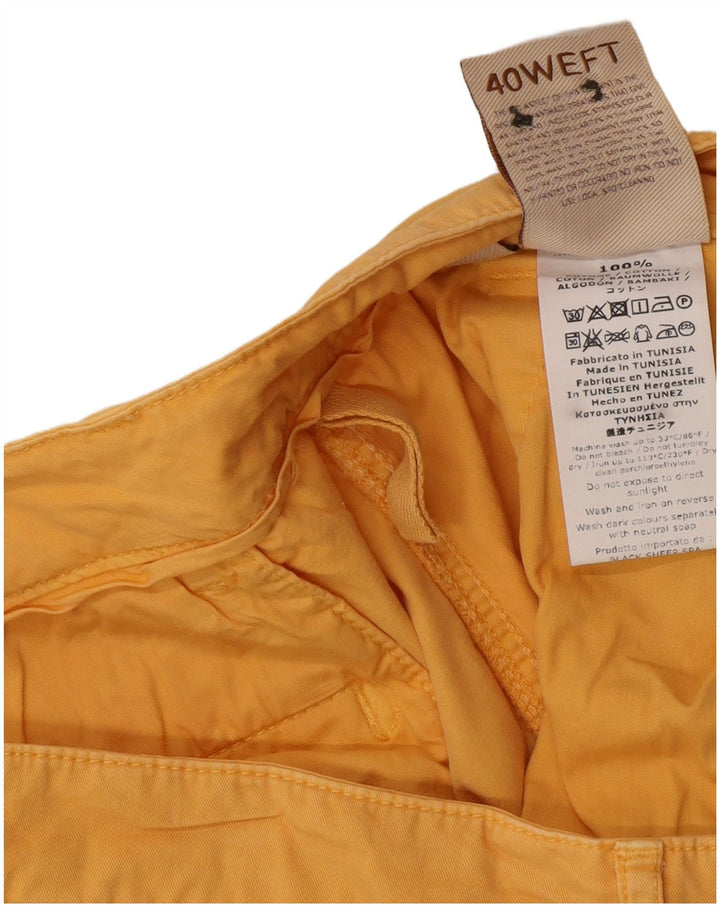Pantaloncini cargo da uomo 40Weft IT 56 3XL W40 Cotone giallo