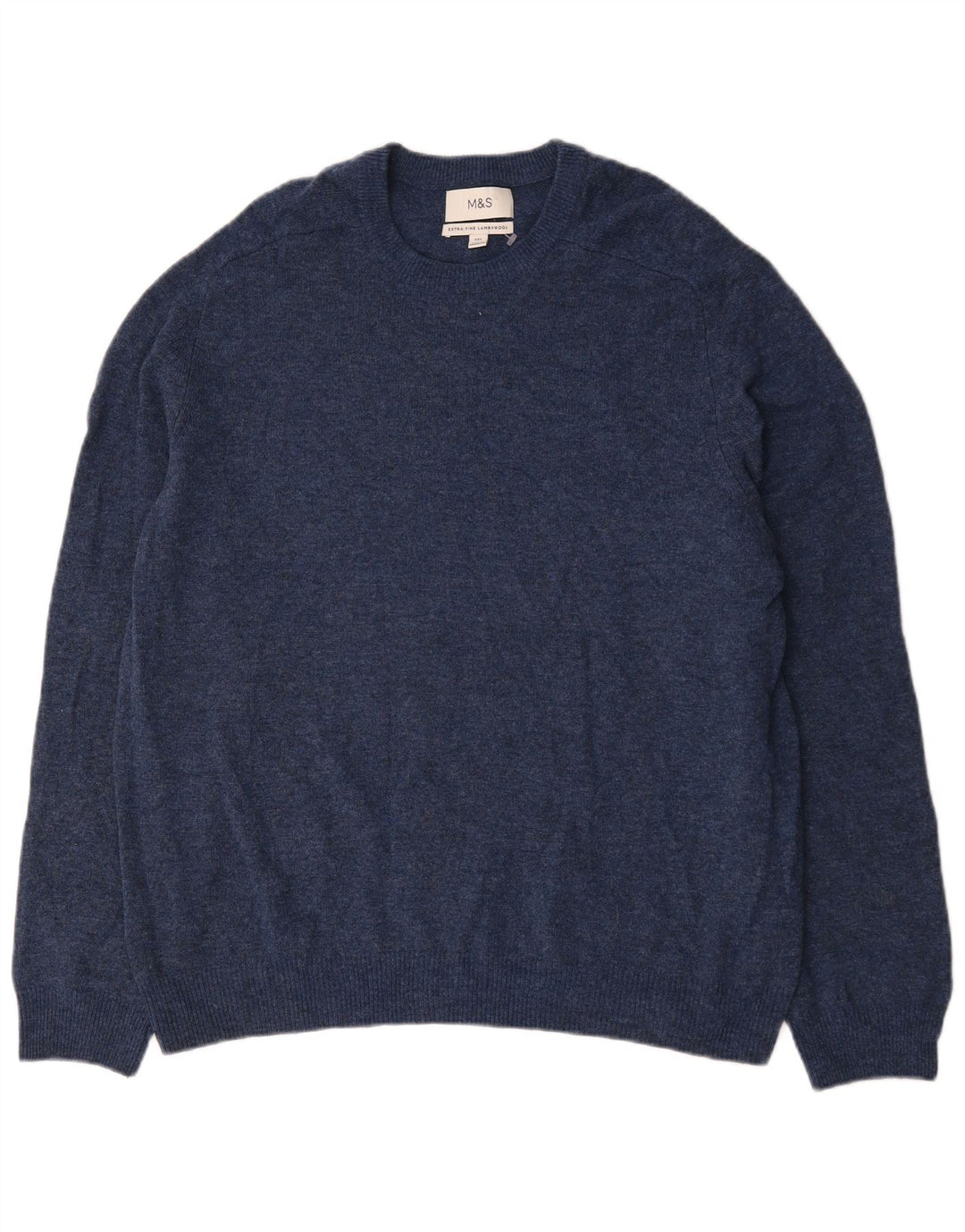 Maglione maglione girocollo da uomo Marks & Spencer 2XL blu navy screziato