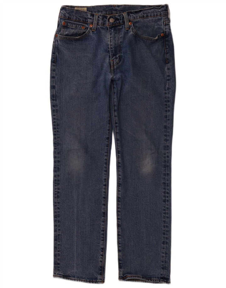 LEVI'S Mens 514 Straight Jeans W32 L30 Blue Cotton