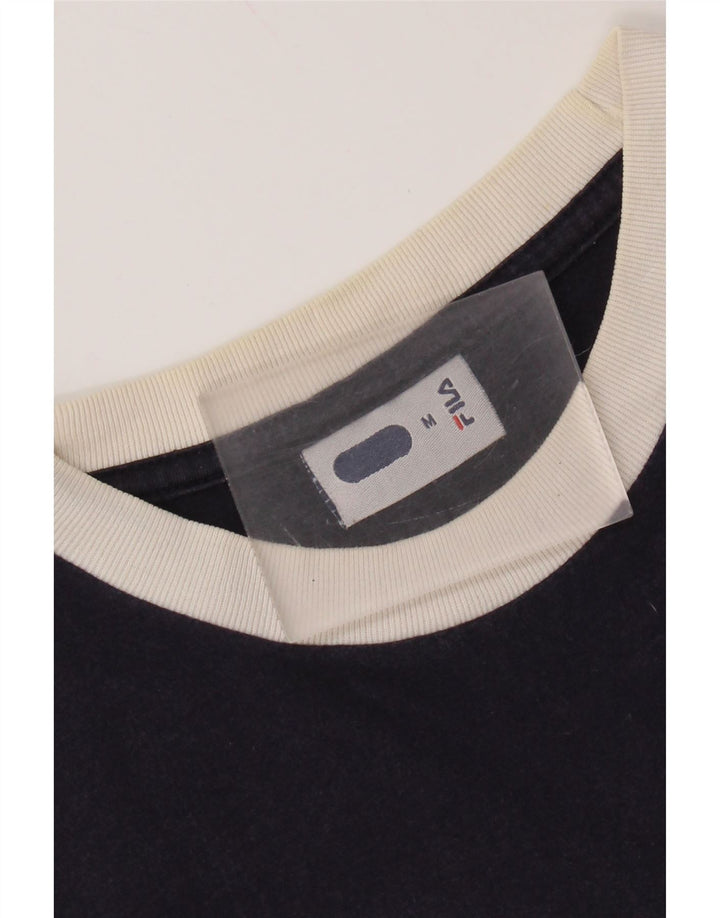 T-shirt grafica da uomo FILA Top in cotone blu navy medio