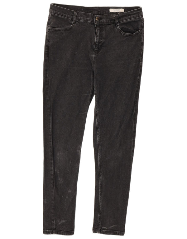Jeans skinny da donna Marks & Spencer UK 12 medio W30 L26 cotone nero