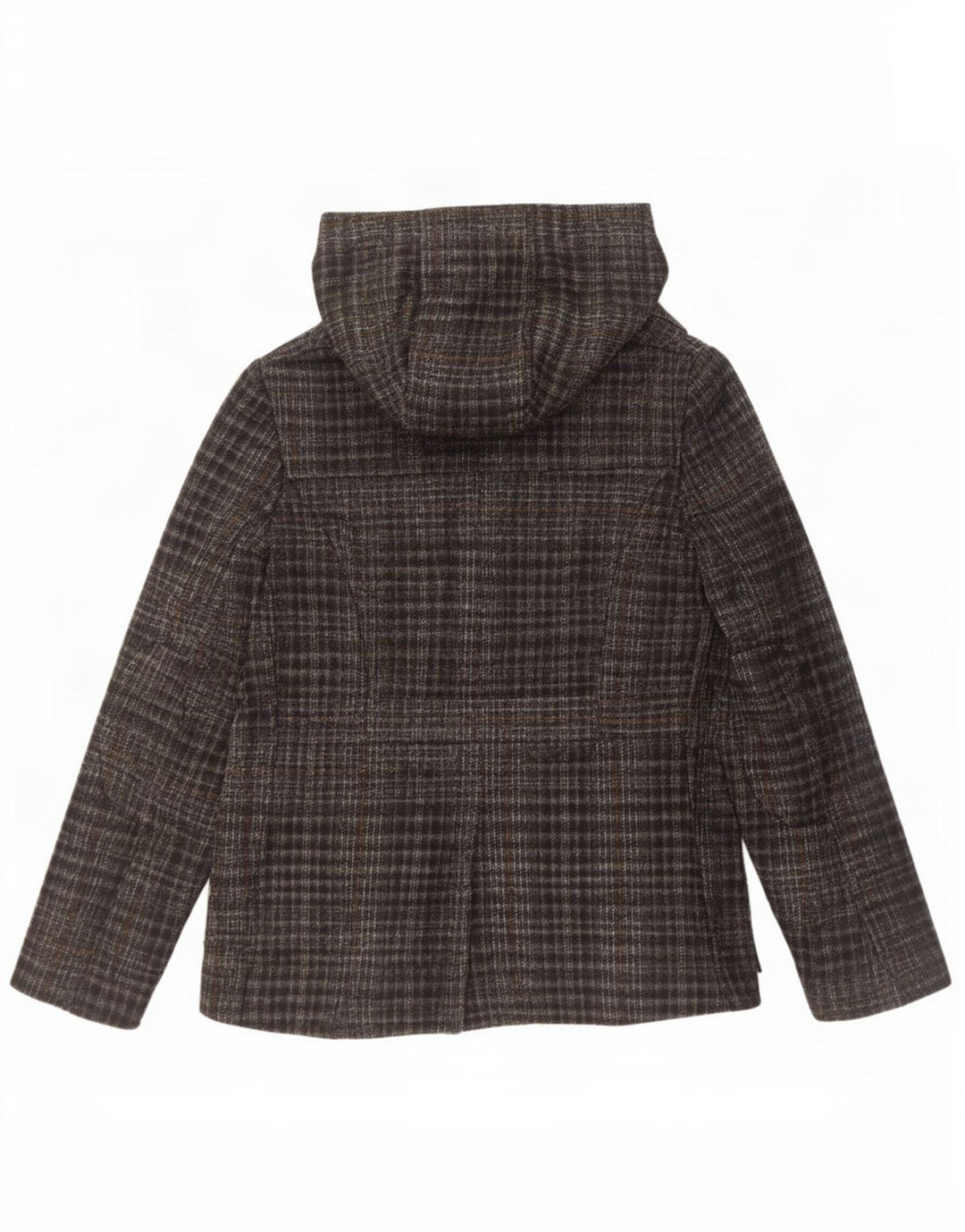 Borsone da donna con cappuccio Benetton IT 42 Acrilico a quadri grigio medio