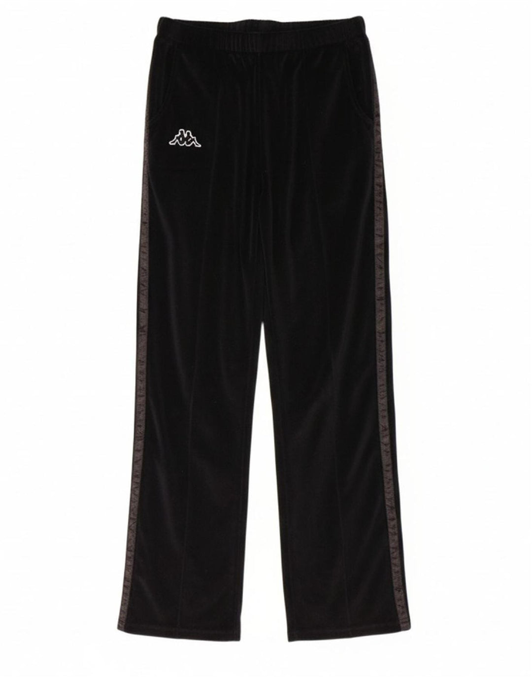 KAPPA Womens Velour Tracksuit Trousers UK 10 Small  Black Polyester