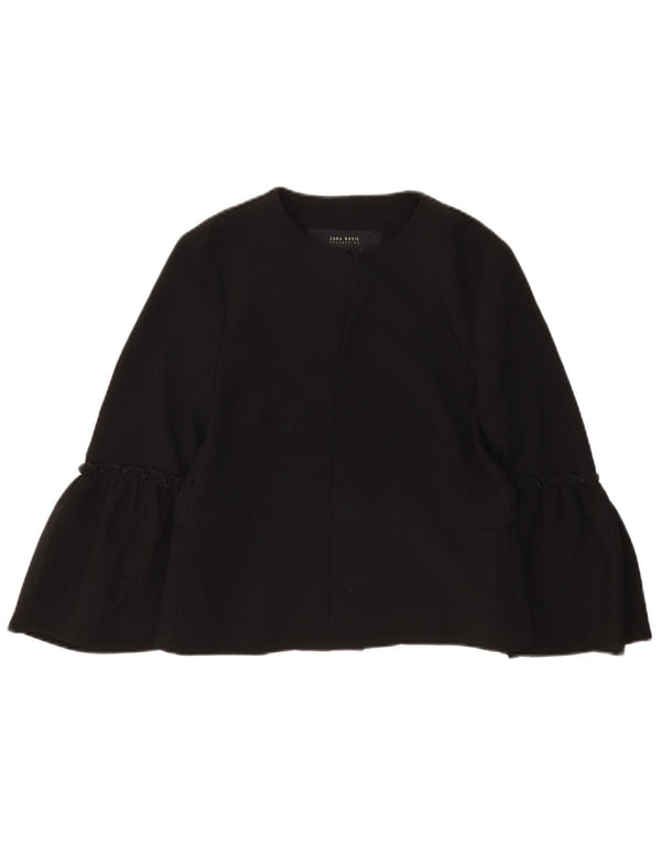 Top cardigan a maniche lunghe da donna Zara UK 12 medio nero