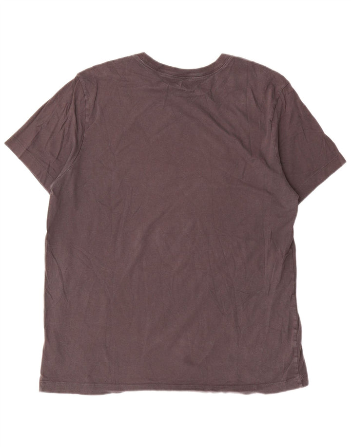 T-shirt grafica da uomo Nike Top grande in cotone grigio