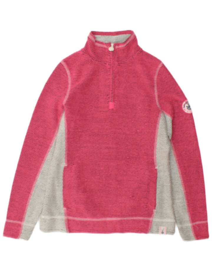 Felpa grafica da donna Weird Fish Jumper UK 8 Small Pink Colourblock