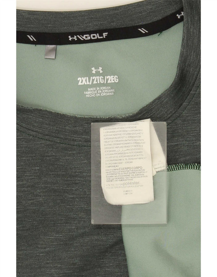 Felpa da uomo Under Armour Maglione XL Poliestere chiazzato verde